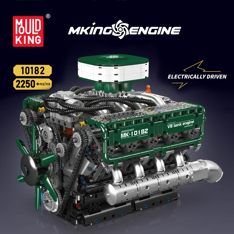モールドキング 10182 テクニカルエンジントイズ 電動V - Model Kit Engine のレビューと価格