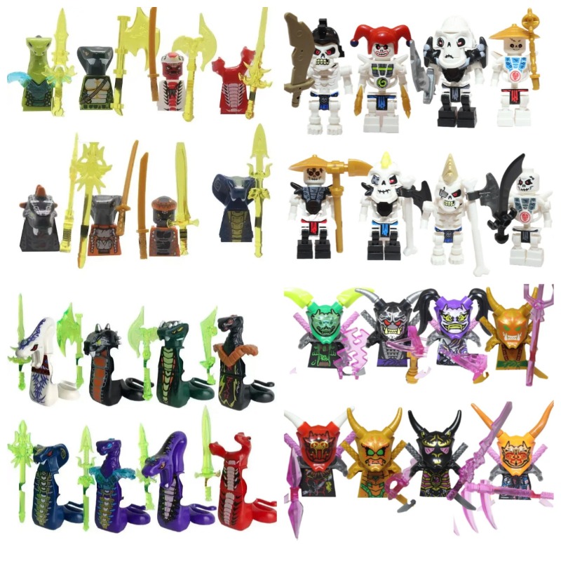 104ピース忍者組み立てブロック人形セット、組み立て式ロール - Model Kit Fantasy のレビューと価格